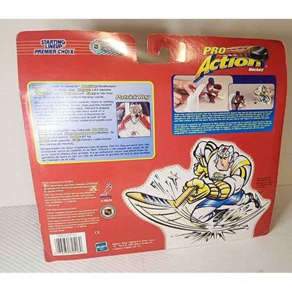 Patrick Roy Starting Lineup Pro Action Figure NHL Hockey 1998 Hasbro Eng+French - Picture 2 of 2